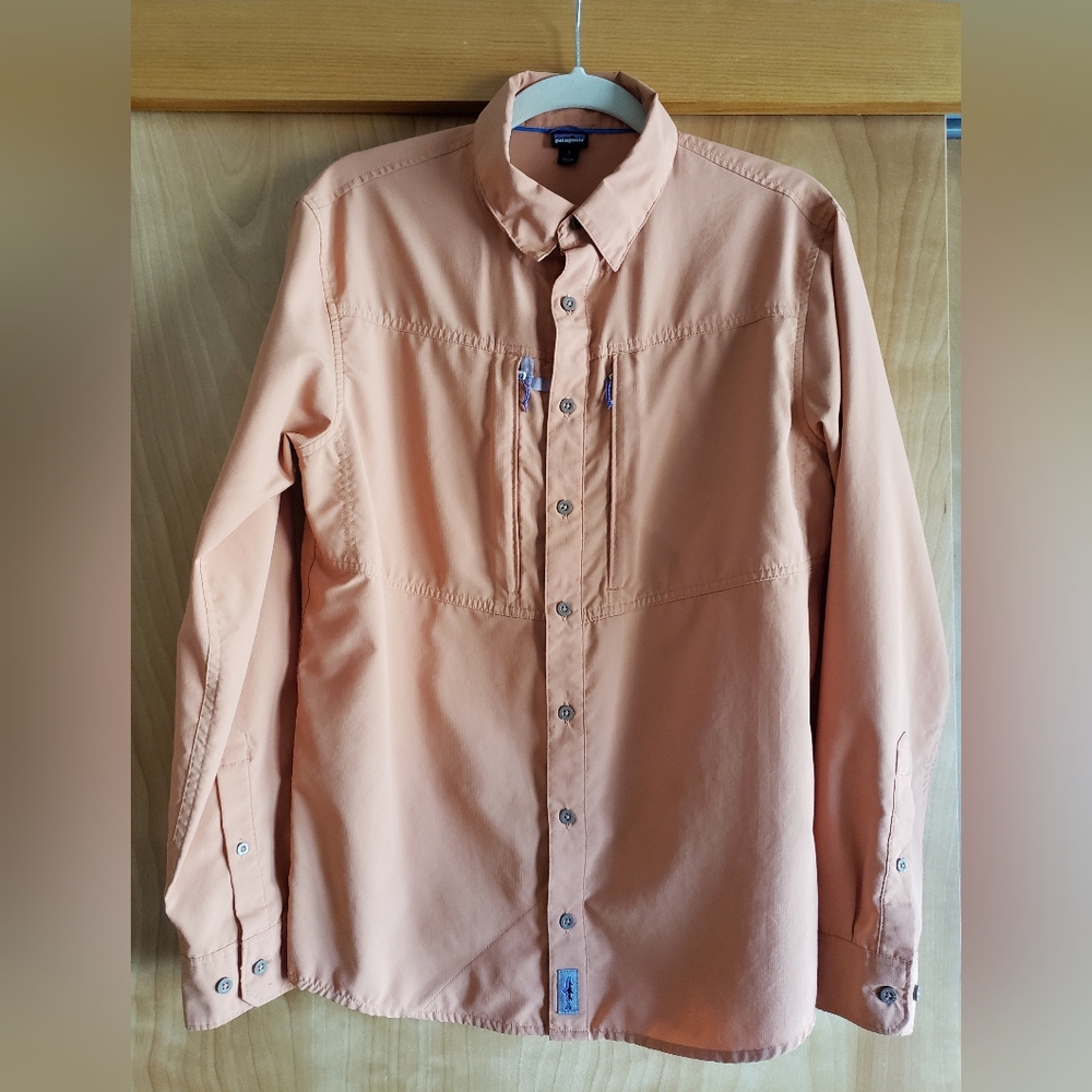 Peach Button-Up Shirt